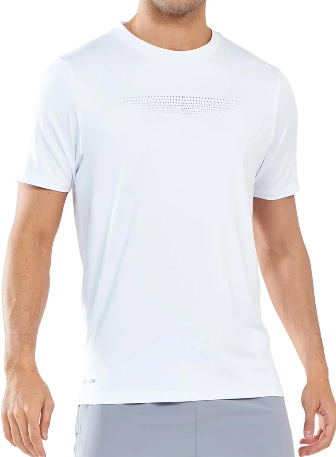 T-shirt da palestra da uomo, leggera, per corsa e atletica, a maniche corte, ad asciugatura rapida