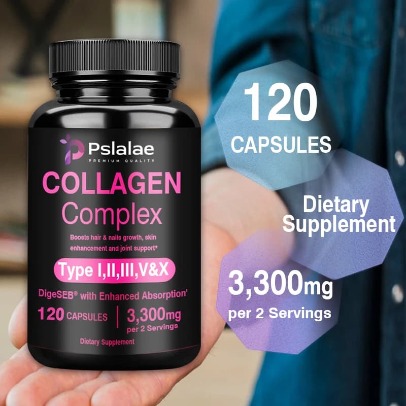 Complex collagen capsules: they support the health of joints, skin, bones and digestives, absorb and efficiently and maintain general health