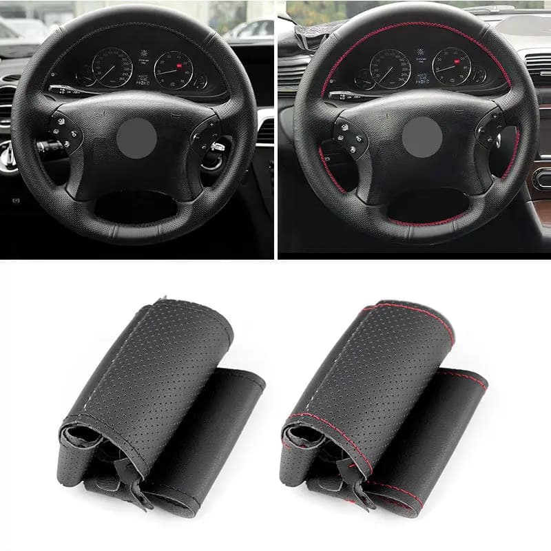 Per Mercedes Benz classe C W203 2001 2002 2003 2004 2005 2006 2007 coprivolante per auto in pelle microfibra rivestimento protettivo