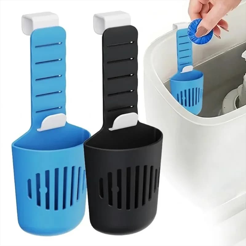 1pc Silicone Toilet Tank Tablet Holder Versatile Toilet Bowl Hanging Cleaner and Deodorizer Hanger