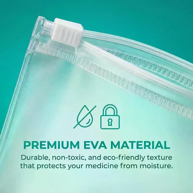 Pill Storage Pouch Bags Reusable Zippered Medicine Organizer for Vitamins Supplements and Travel Convenience