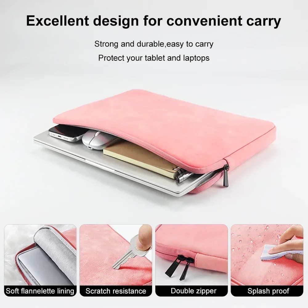 Borsa per laptop Custodia portatile per MacBook Pro Air Lenovo Xiaomi Hp Dell Custodia per notebook Computer 12 13 14 15 Custodia per laptop da 15,6 pollici