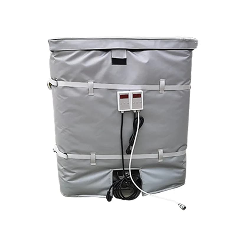 Coperta riscaldante per tamburo da 1000 litri, coperta riscaldante per tamburo di olio IBC. Coperta riscaldante industriale