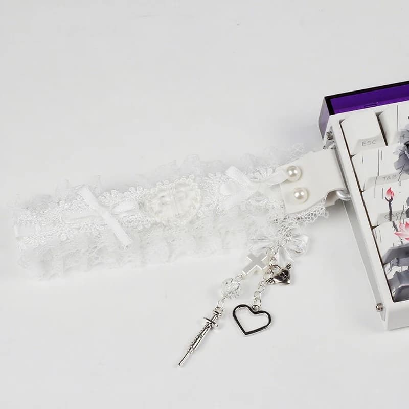 Hot Sale Lace Keyboard Ribbon Mechanical Keyboard Strap Universal Personalized Keyboard Ribbon Keyboard Decor Accessories