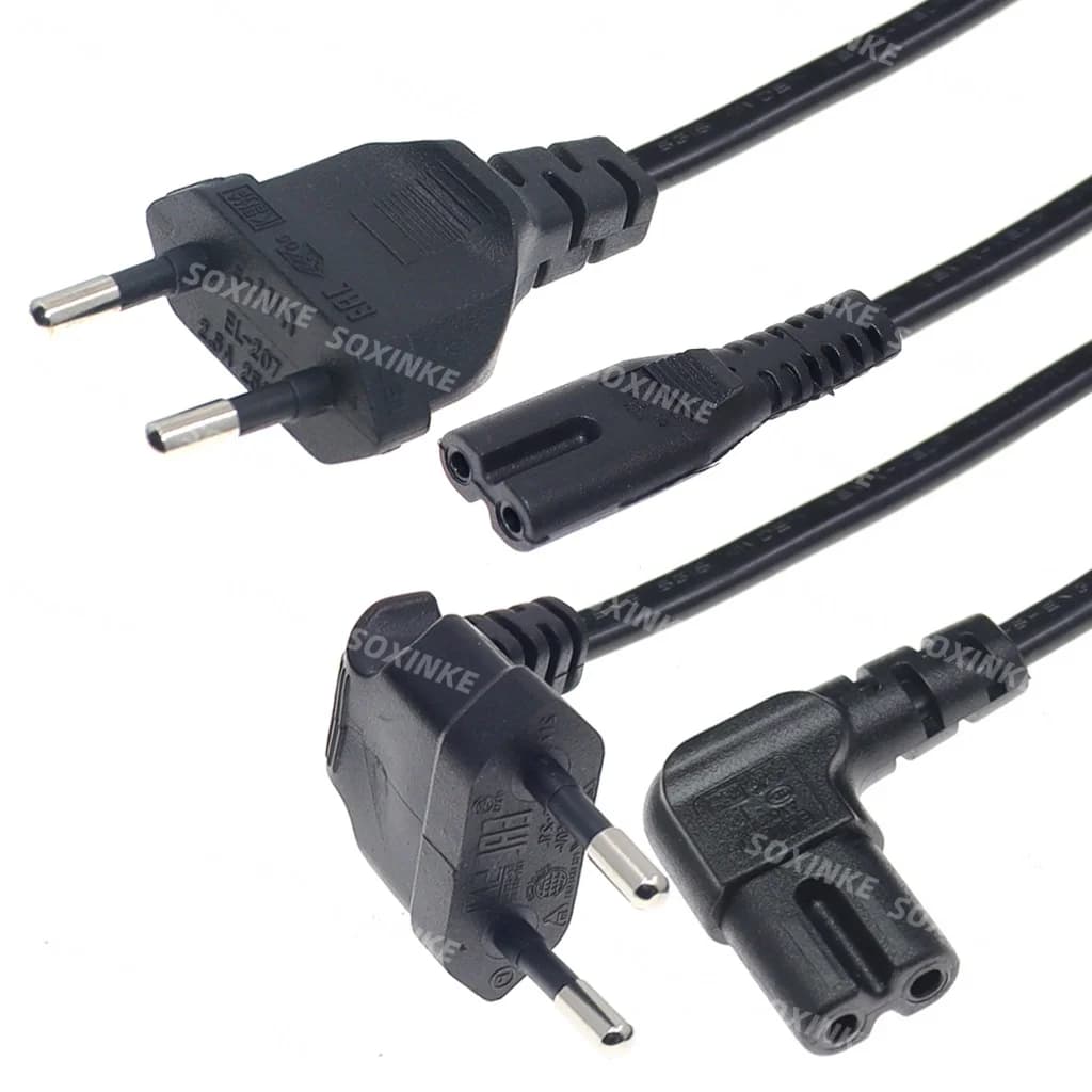 Cavo di alimentazione UE Cavo di alimentazione CA IEC C7 Cavo di prolunga Euro 2 pin per computer portatile Canon Epson Stampante Radio Xbox PS4 TV