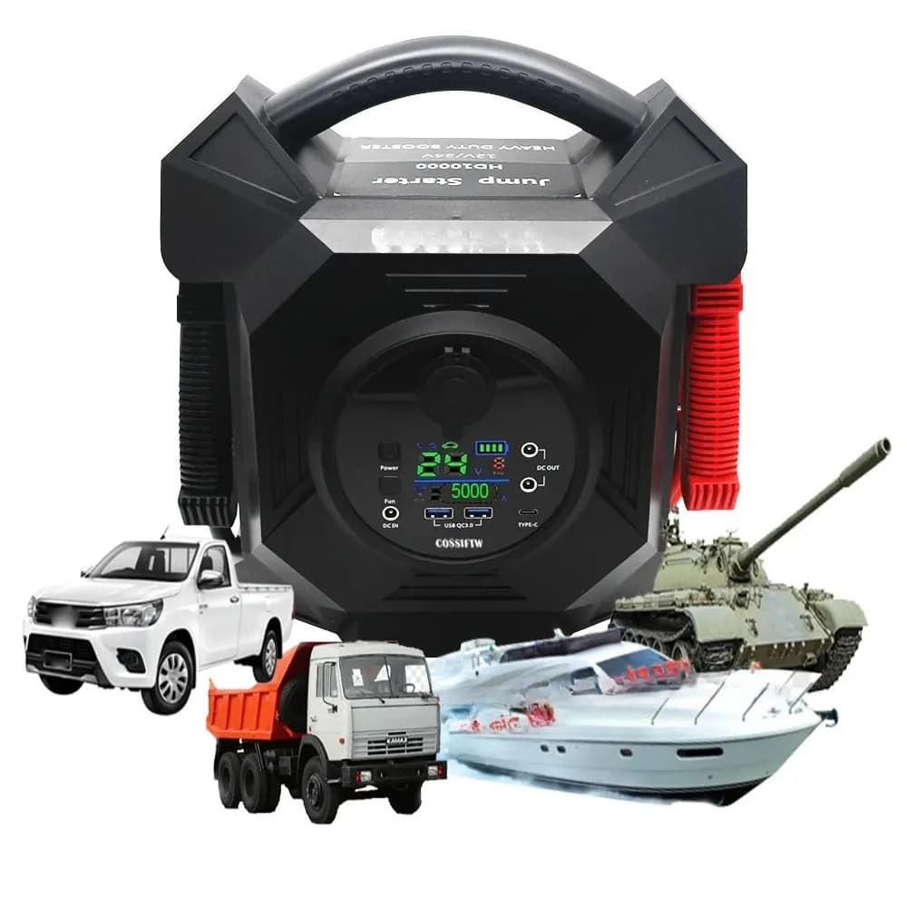 Avviatore di emergenza e alimentatore per batteria per auto portatile professionale da 10000 Peak Amp Pro