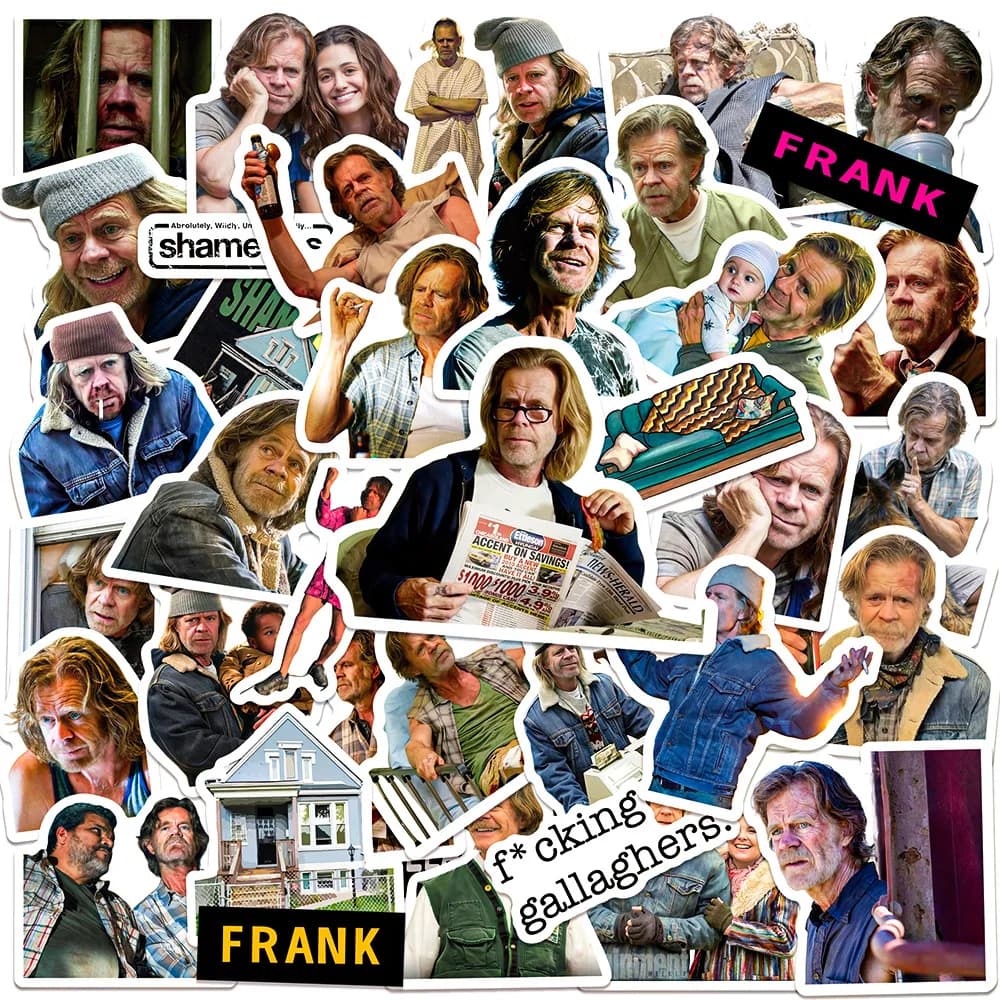 KPOP 50 adesivi individuali Shameless Frank per tazze impermeabili, quaderni, decorazioni per agenda, regalo, regalo di festa, souvenir
