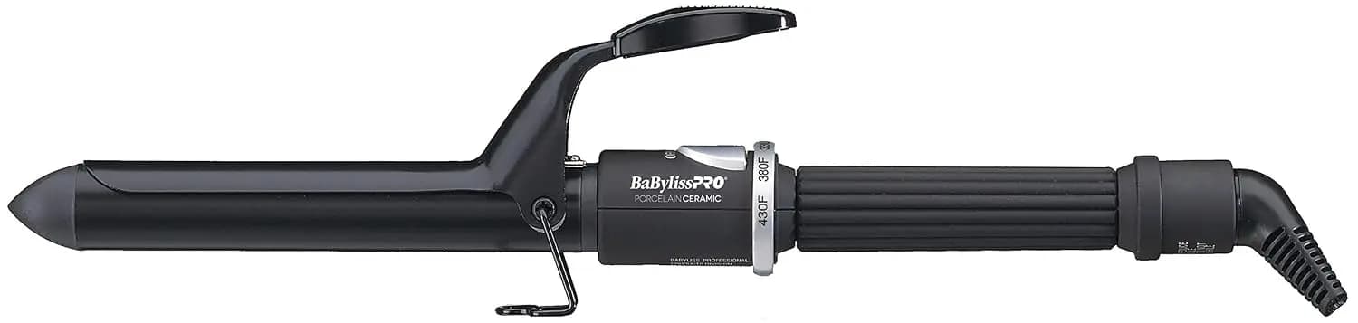 Professional Spring Curling Iron, Porcelain Ceramic, 430°F for Long-Lasting Curls