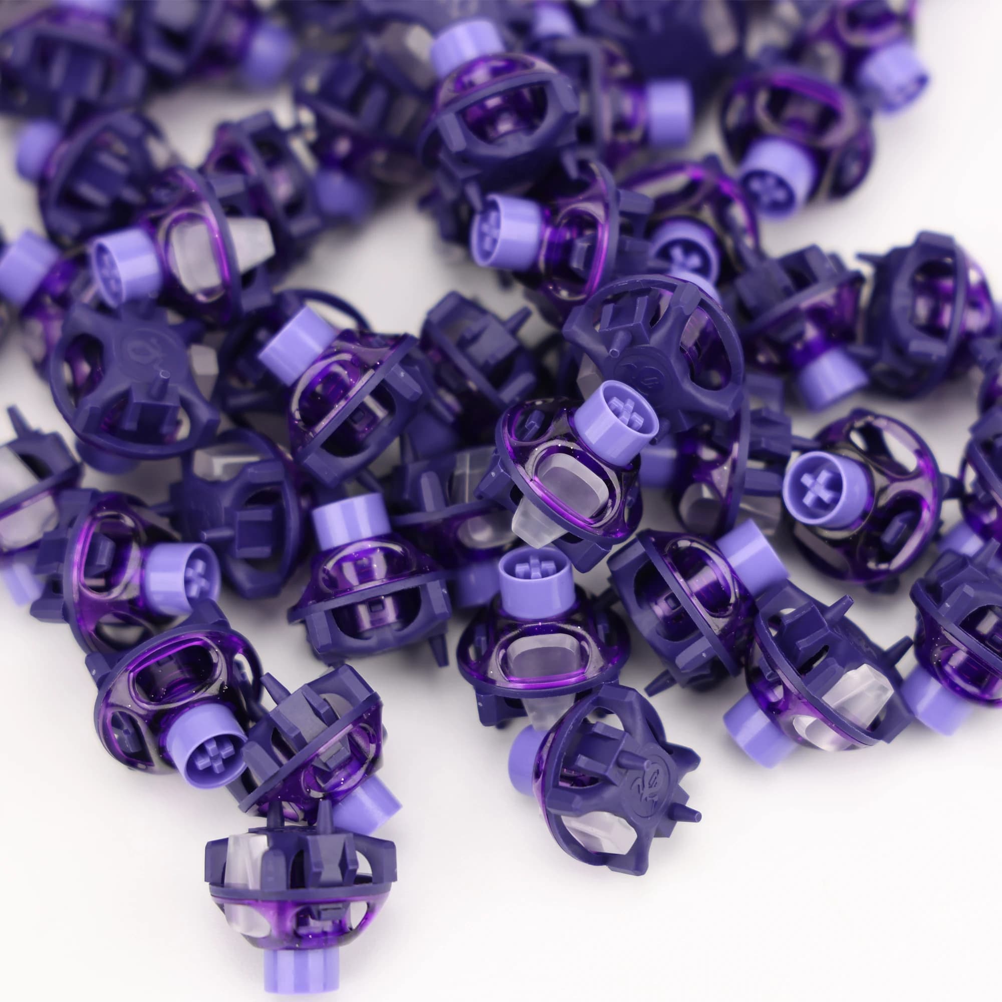 Interruttori per Tastiera Personalizzati UFO Magnetic Switch Hall Effect, Colore Viola, Suono HIFI Mahjong, Compatibili Universalmente per Gaming