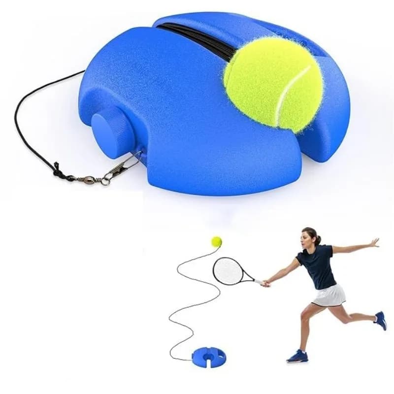 Palla da rimbalzo dell'allenatore di tennis, comoda attrezzatura per l'allenamento di tennis singola, set da tennis per autopratica (esclusa la racchetta)