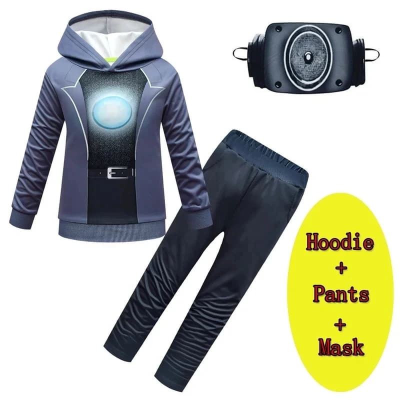w;3'c\6,b'★Halloween Cosplay Costume High Quality Skibidi Toilet Audio Camera Man Sweatshirt Speakerman T Global Villag7;m/8\f;