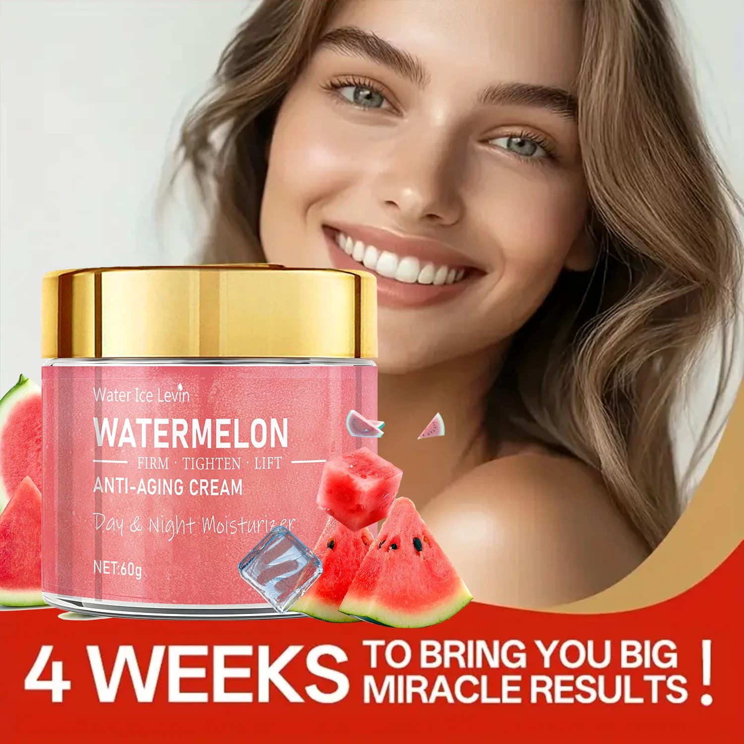 Watermelon seed oil moisturizing cream - Deep hydration - Improves skin texture - For a soft and smooth feeling