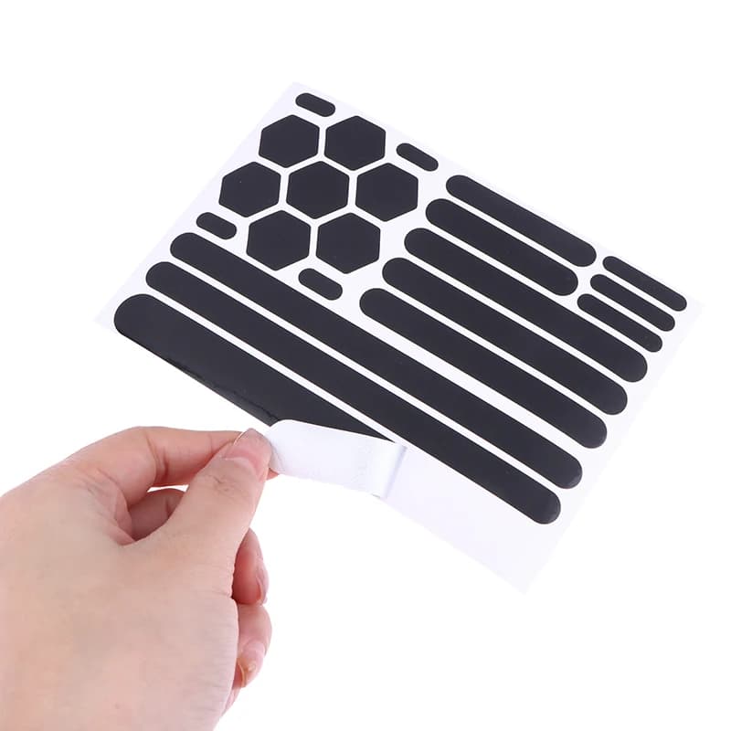 Invisible black reflective adhesives for motorcycle helmets, self-adhesive reflective tape for bike helmet, offers maximum protection