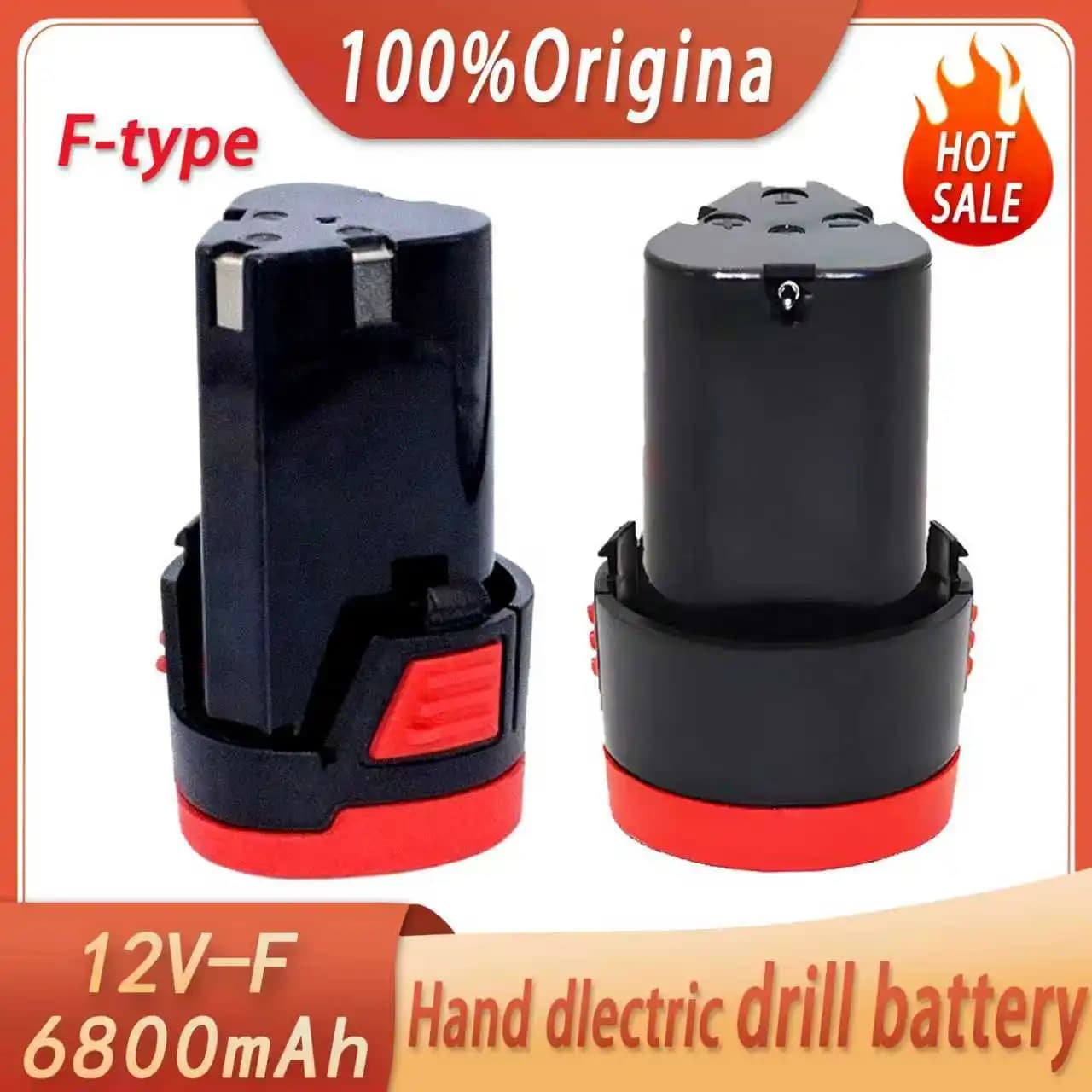 100% new high-capacity 12V 6800 MAh Lithium Ion Rechargeable Battery Type F for Electric Tools Screw Drill Tips