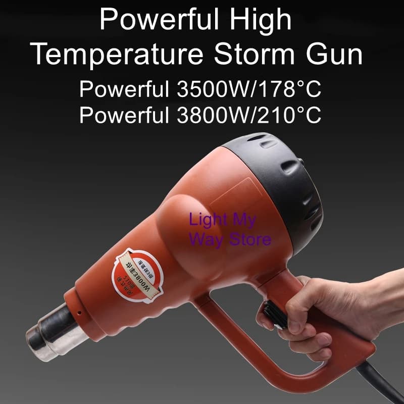 Asciugacapelli per asciugatura con riscaldamento speciale in pietra, potente pistola ad aria calda industriale ad alta potenza che soffia acqua e neve