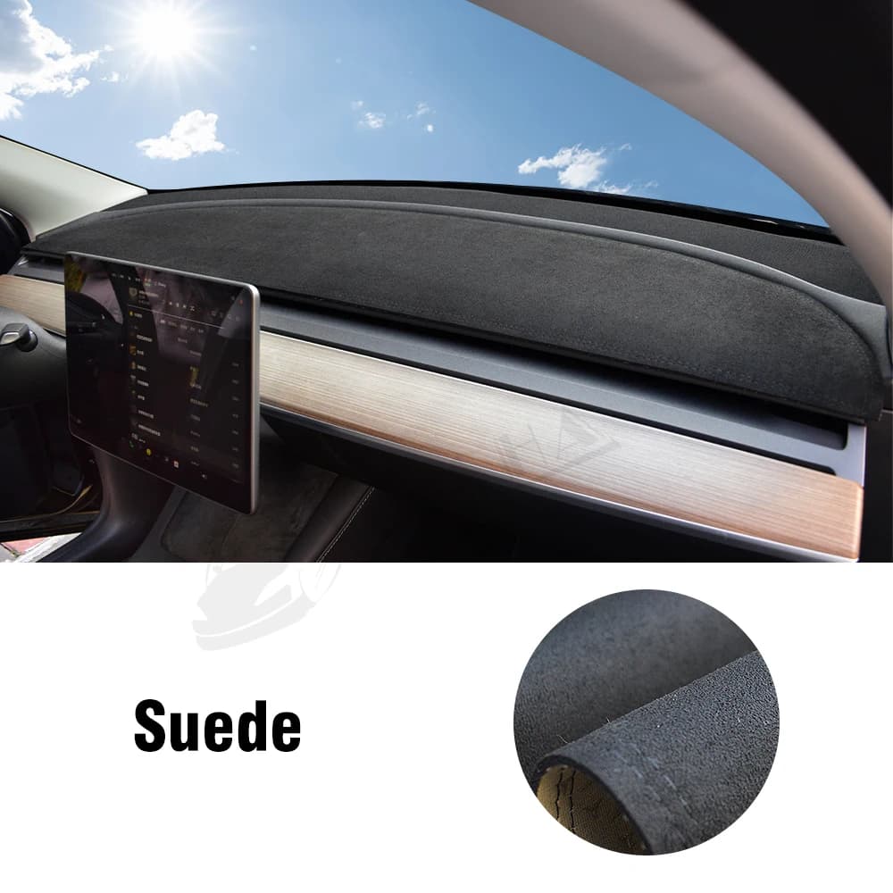 Tappetino per cruscotto per Auto tappetino per cruscotto per Tesla Model Y Model 3 2017 - 2020 2021 2022 2023 cuscino per tappetino anti-uv per parasole automatico