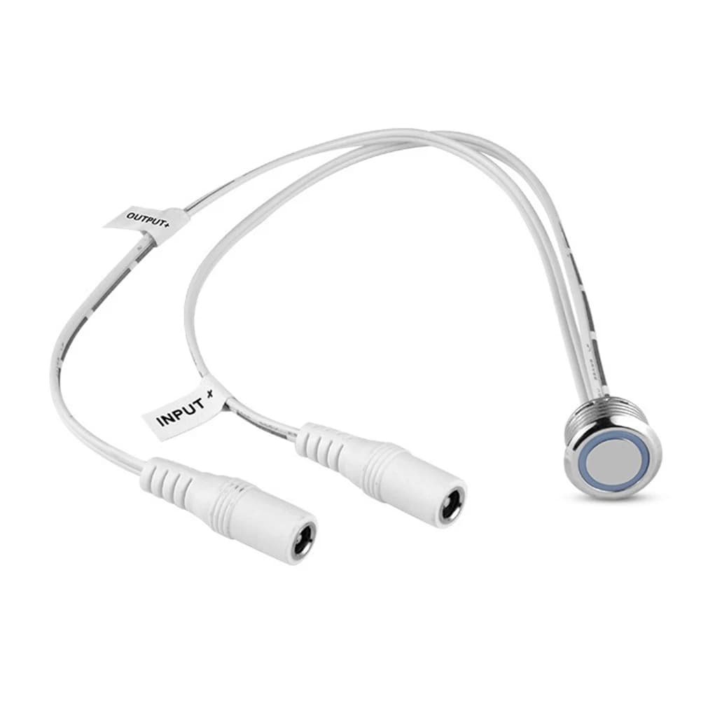 12V DC Touch Sensor Dimmer Switch for LED Strip Lights Stepless Brightness Control Compatible with Cabinet Kitchen Lighting