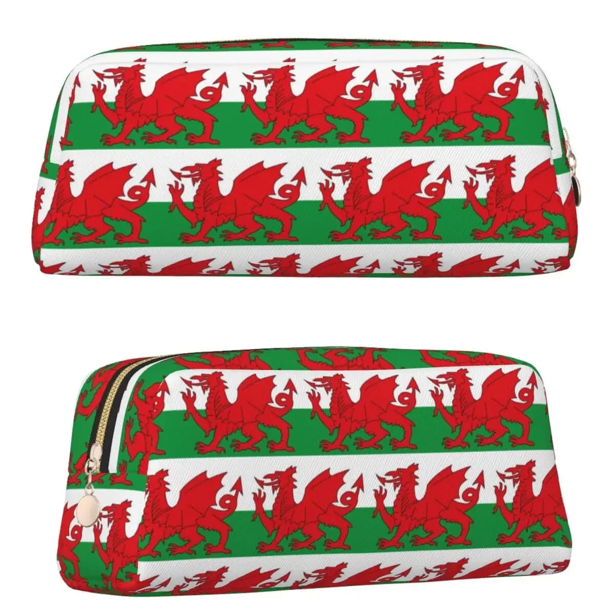 Flag Of Wales Welsh Dragon Pencil Cases for Students Gifts Pen Box Pencil Bag Pencil Pouch Storage Stationery Supplies