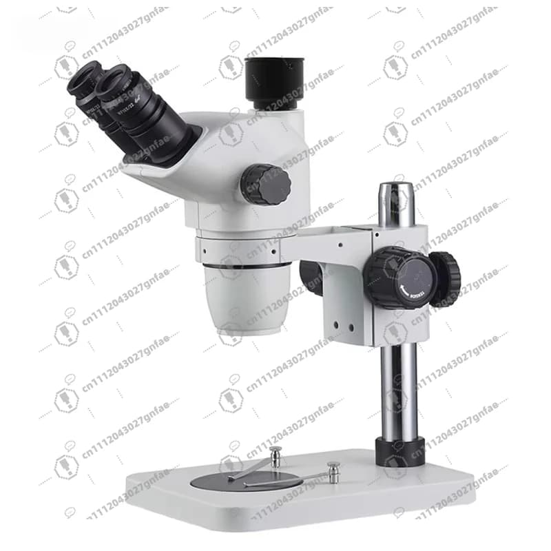 Microscopio Digitale Stereo EDU A23.3667-B1T con Oculare WF10x e Zoom 0.67X-4.5X, Testa Trinoculare per Ispezioni Biologiche e Industriali