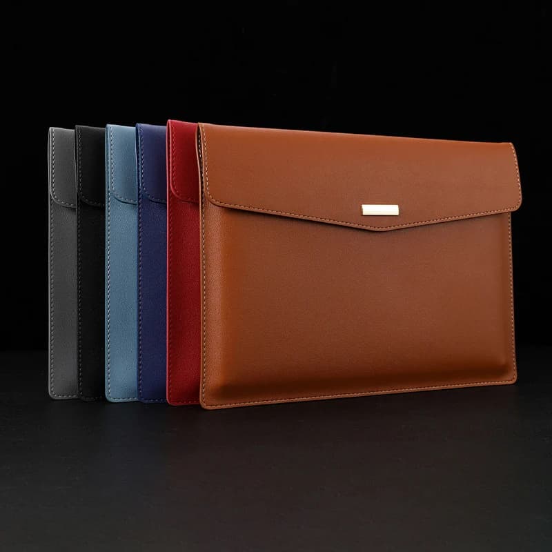 1pc impermeabile in pelle A4 Business valigetta cartella File documento carta Organizer borsa di immagazzinaggio scuola cancelleria per ufficio
