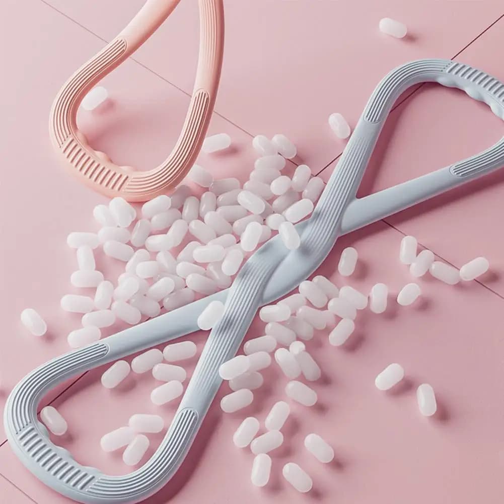 Sports Elastic Shape 8 Band in Silicone, Resistance Band for Fitness, Anti-slip, for Arms and Strap Exercises, for Men and Women