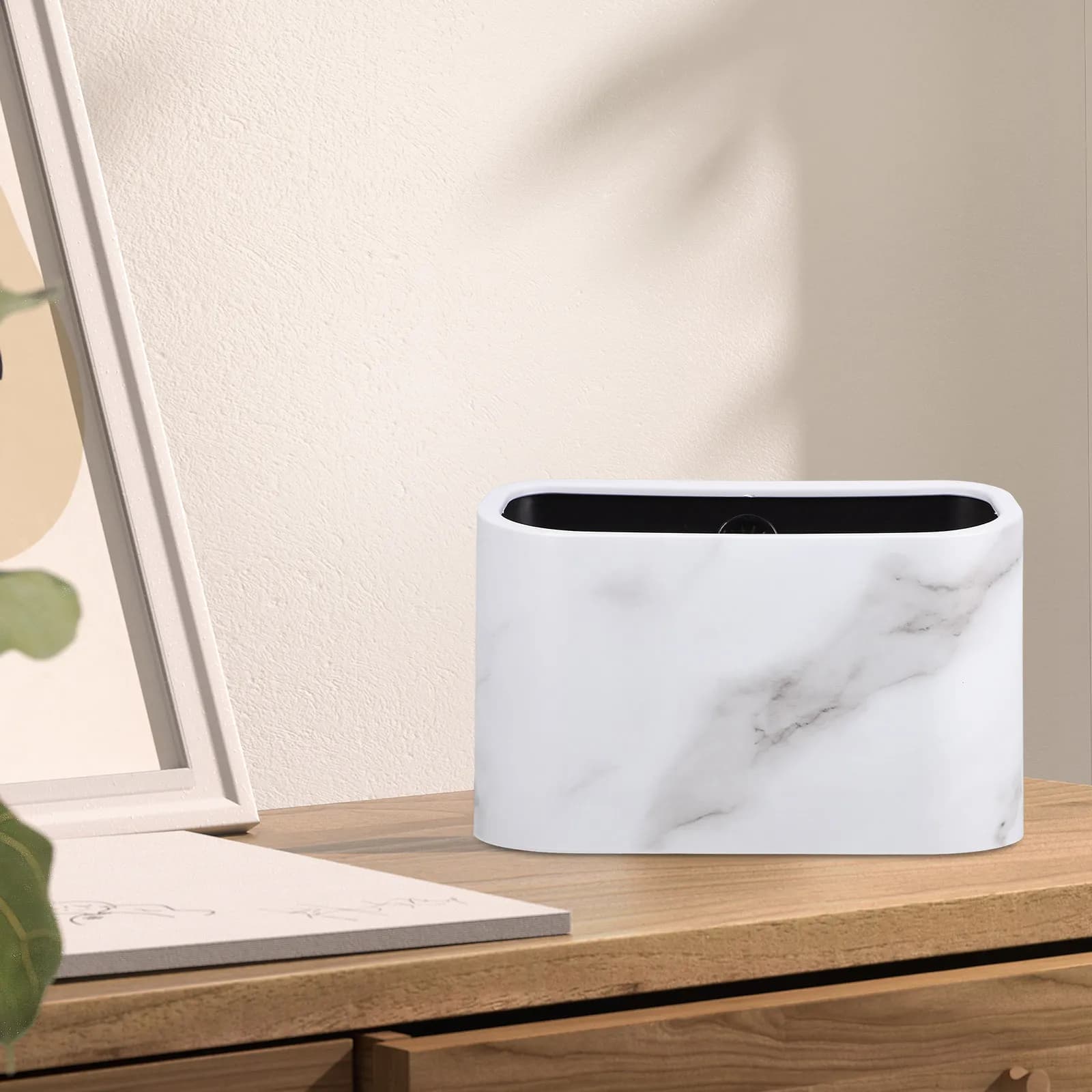 Mini Small Desktop Trash Can Open Top Waste Basket Office Desk Kitchen Bathroom Laundry Room Garbage Can Mini Trashcan
