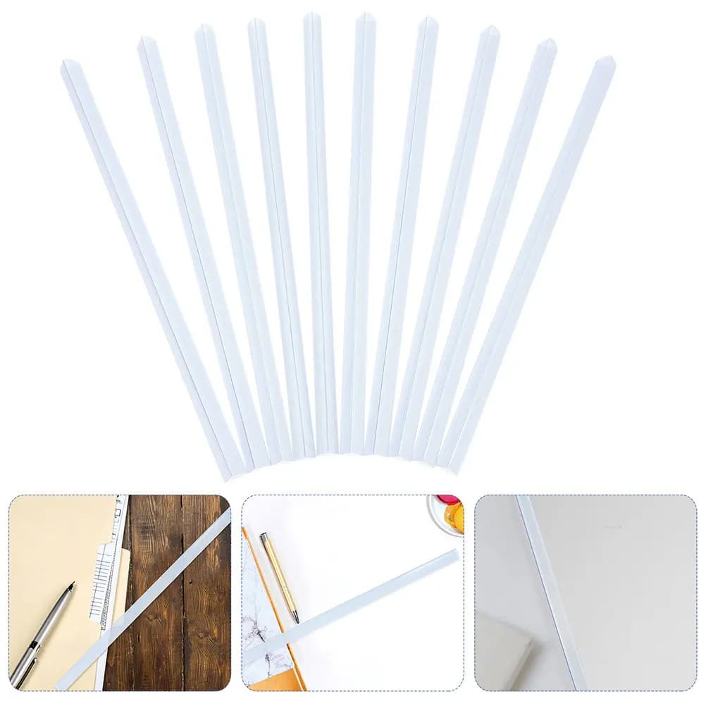 10 pcs Binder Cover Folder Loose Leaf Halloween Christmas New Year File Binder Clip Paper Binder Clip File Binding Clips Clear