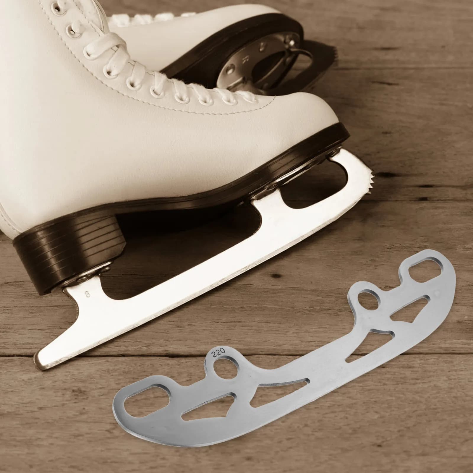 2 Pezzi Lame per Pattini in Acciaio Inossidabile ad Alte Prestazioni Compatibili con Pattini da Hockey su Ghiaccio per Scivolamento Fluido, Taglio e Frenata