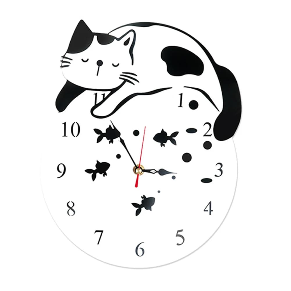 Decorazione domestica Orologio acrilico Affascinante orologio acrilico Timer da parete decorativo Funziona a batteria Design affascinante Installazione semplice