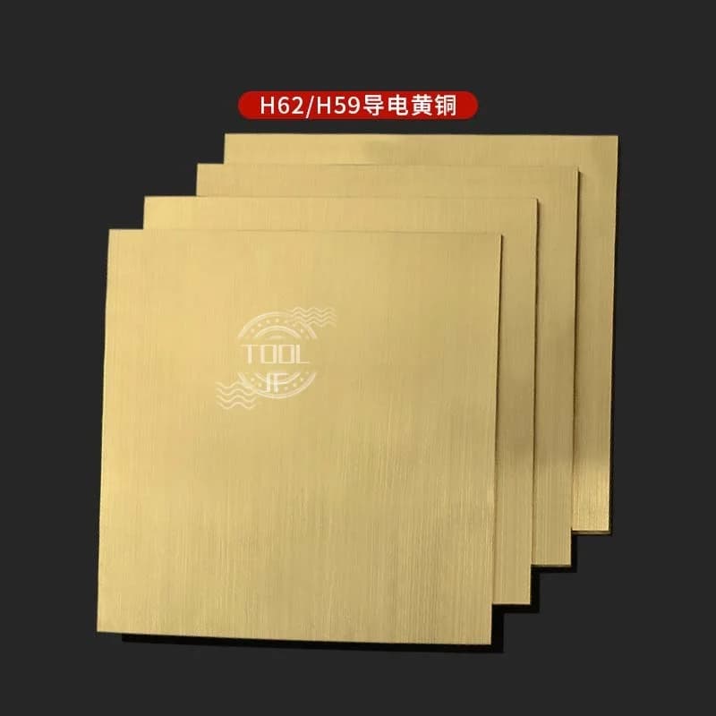 H62 Brass Plate Laser Engraving Custom Metal Parts DIY Stamp Structure Model Construction Thickness 0.5/0,8/1/1,2/1.5/2 mm