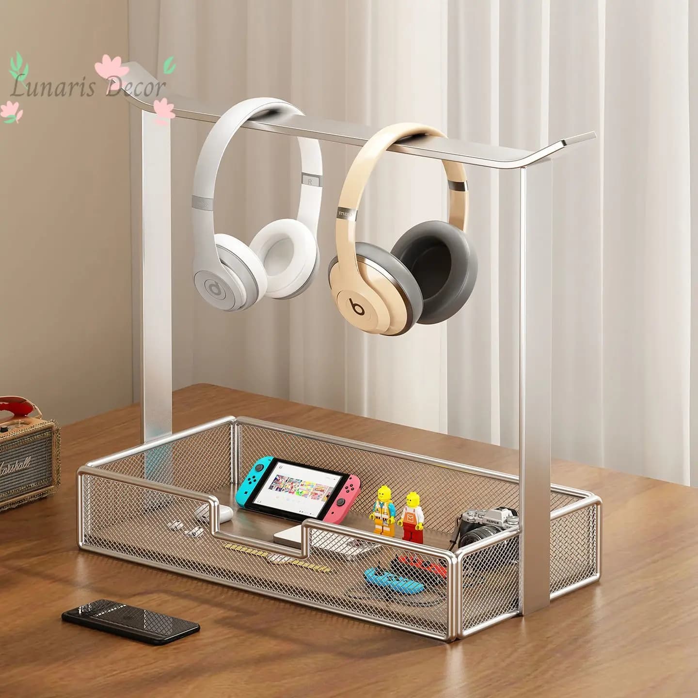 Durable Industrial Headphone Stand Fashion Headset Bracket E-sports Gamepad Storage Accessories