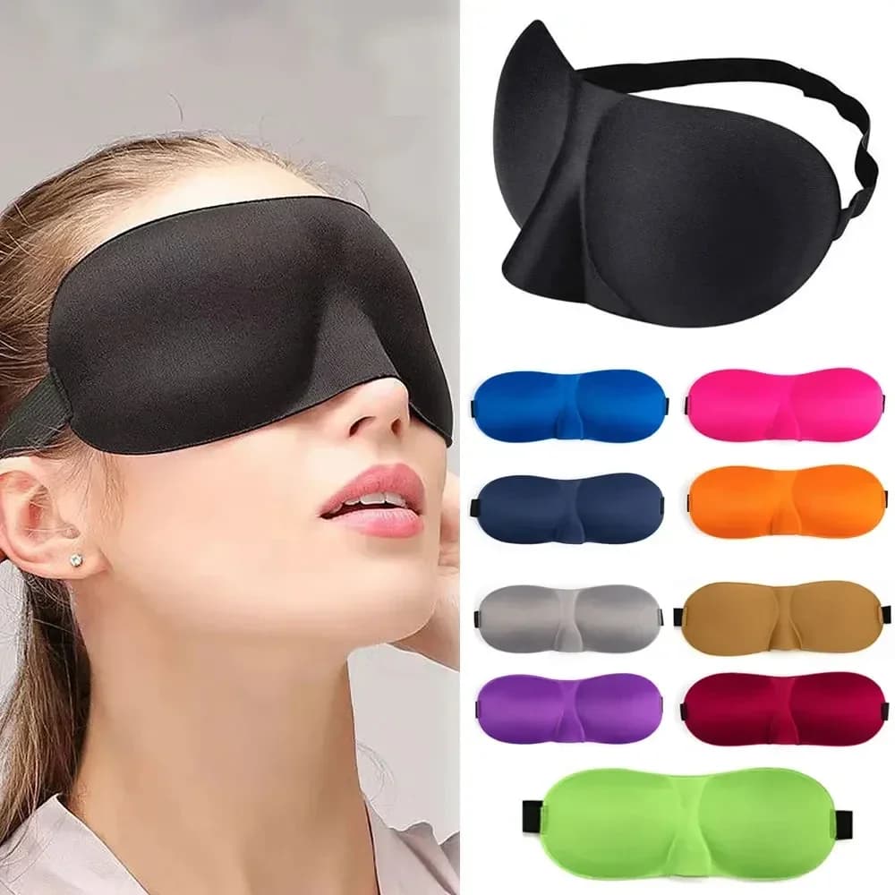 Mascherina per Dormire 3D, Maschera Naturale per Occhi, Copriocchi Morbido e Portatile, Mascherina per Viaggio, Ausilio per il Sonno