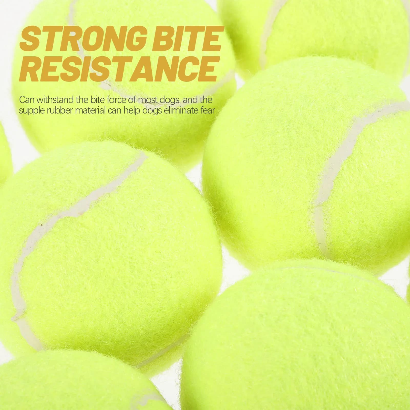 Set di 8 Palline da Tennis per Addestramento Cani, Gioco Interattivo per Interni ed Esterni, Palline da Masticare per Cani