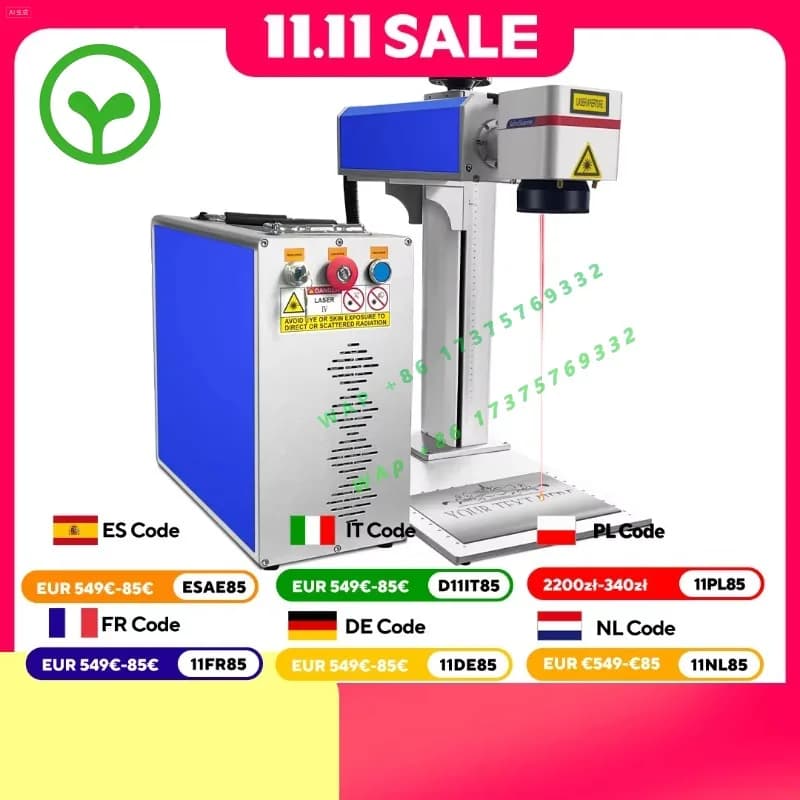 【Premium】 30/50W Fiber Laser Marking hine Laser Engraver for Metal Stainless Steel Cutting Gold Silver Ring Jewelry