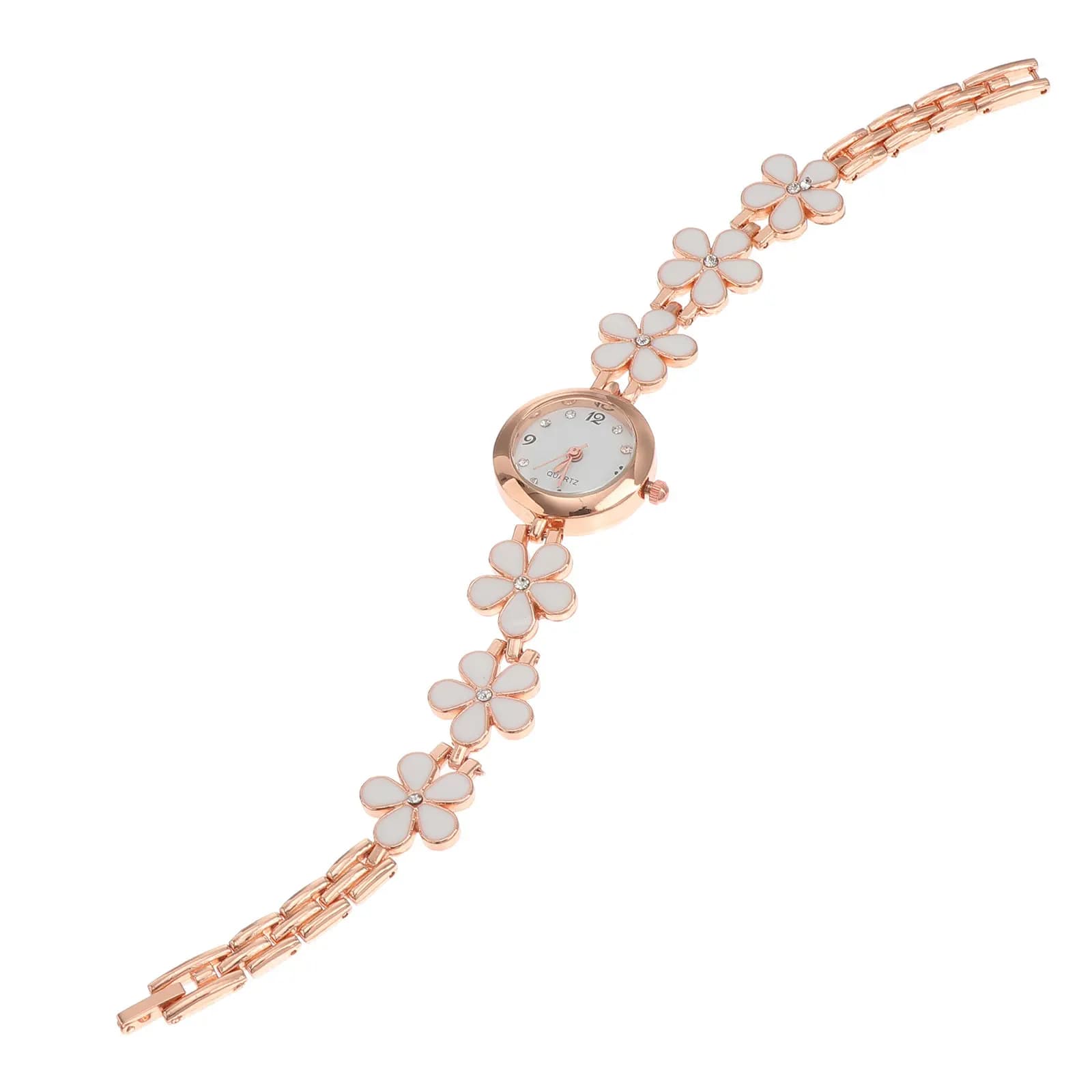 Exquisite Watch White Bracelet Waterproof Fine Workmanship Portable Carry Decorative Watches for Women
