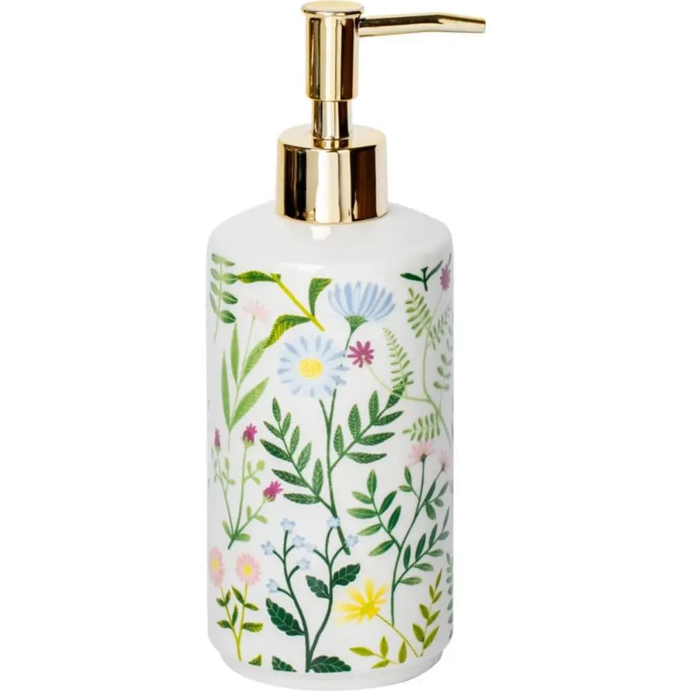 Dispenser di sapone in ceramica ricaricabile durevole Dispenser per lavaggio a mano marrone vintage Risparmia sapone Bottiglia vuota per lozione con pompa Gel doccia
