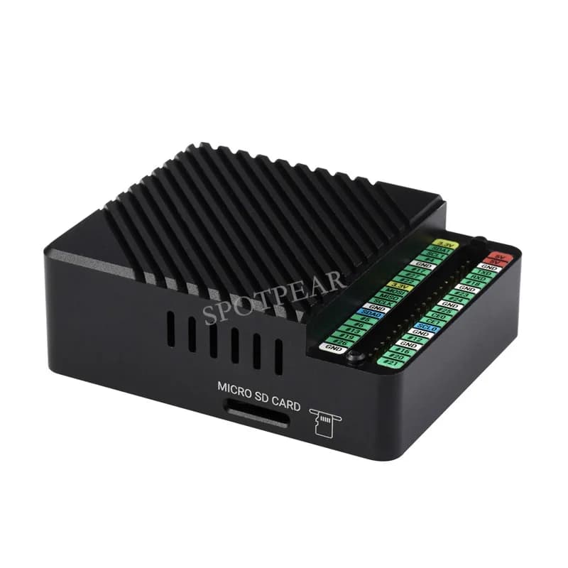 Raspberry Pi CM4 dual ETH mini scheda router open source Custodia in metallo per modulo di elaborazione 4 scheda IO 5V, interfac di tipo C