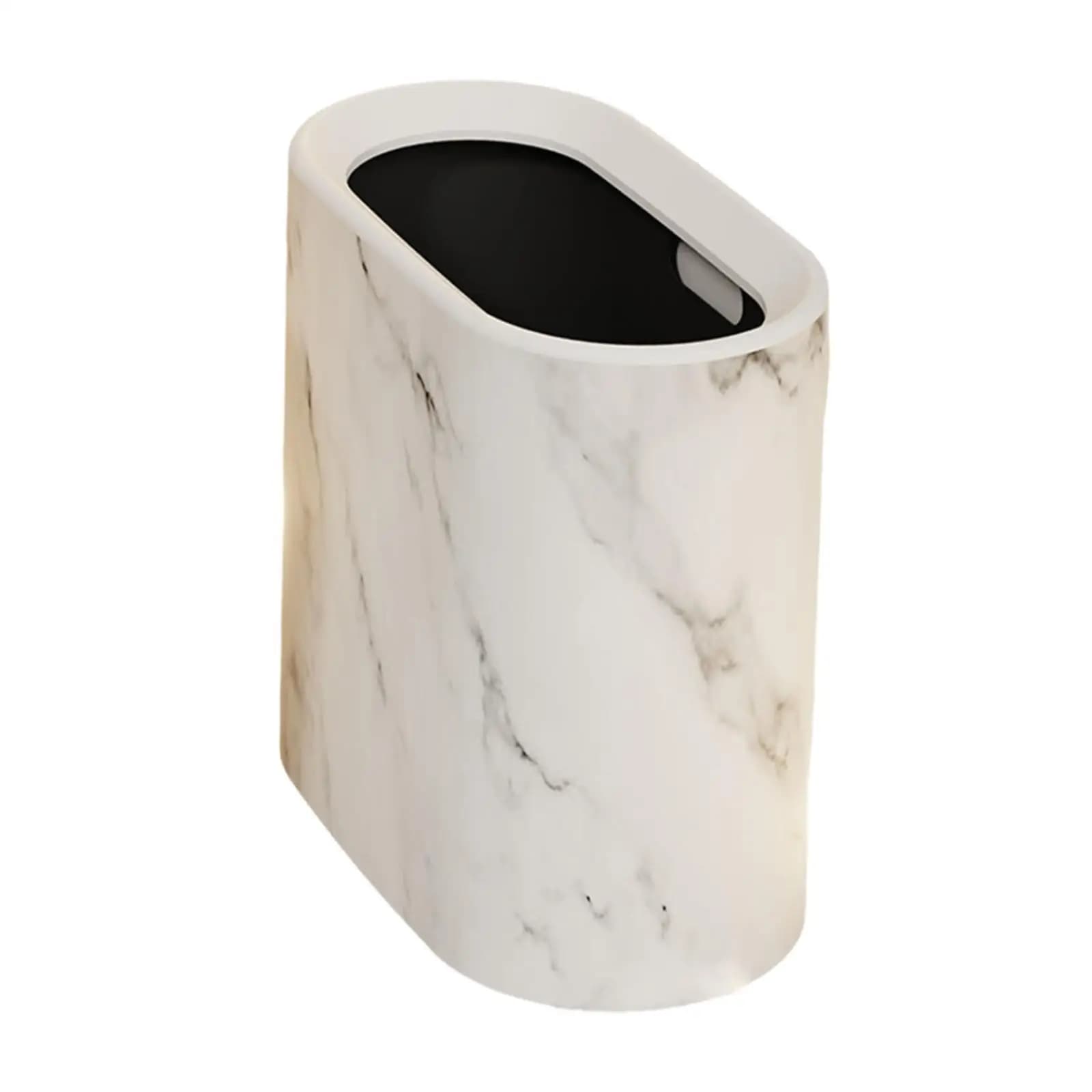 Cestino per rifiuti con coperchio apribile, portatile, leggero, multiuso, pratico contenitore per rifiuti per casa, appartamento, soggiorno, hotel, bagno