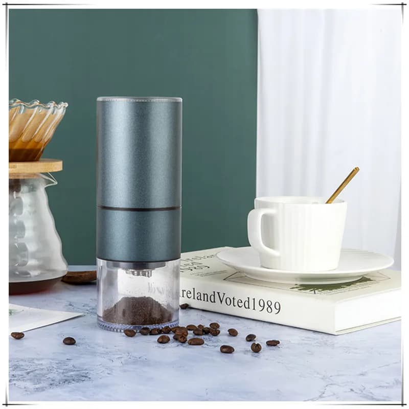 USB coffee bean grinder Stainless steel CNC core bean grinder Automatic coffee grinder machine