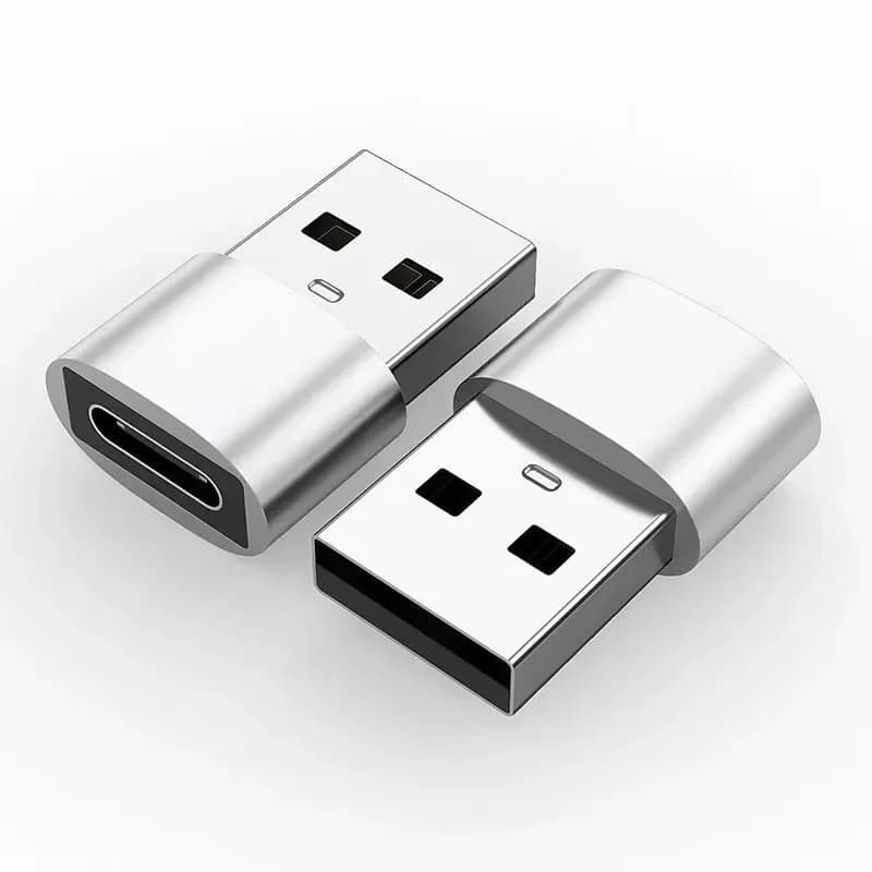 Adattatore USB a Type-C (2 Pezzi), Convertitore di Ricarica per Nuovo iPhone 16 Pro Max Plus 15 14 13, Apple Watch 10 9 8, AirPods