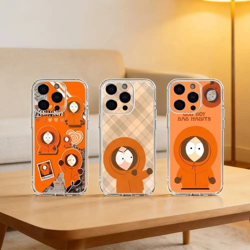 Cover Trasparente South Park Kenny per iPhone 17 16 15 14 13 12 11 Mini Pro Max Plus