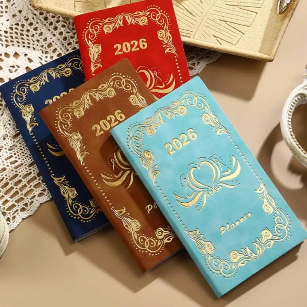 Lista delle cose da fare Agenda da 365 giorni Programma di apprendimento Programma portatile Piano Libro con gestione del tempo del calendario Notebook 2026