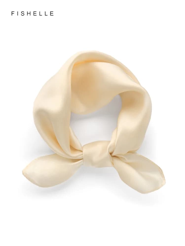 Radice di loto rosa pura seta sciarpa foulard fazzoletto signora sciarpe foulard piccolo hijab avvolgere collo primavera autunno donne sciarpe