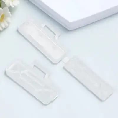 Scatola da 100 etichette per cavi, in plastica trasparente, di ottima fattura, per etichette identificative di cavi, ideale per apparecchi elettronici, cablaggi di computer e imbarcazioni.