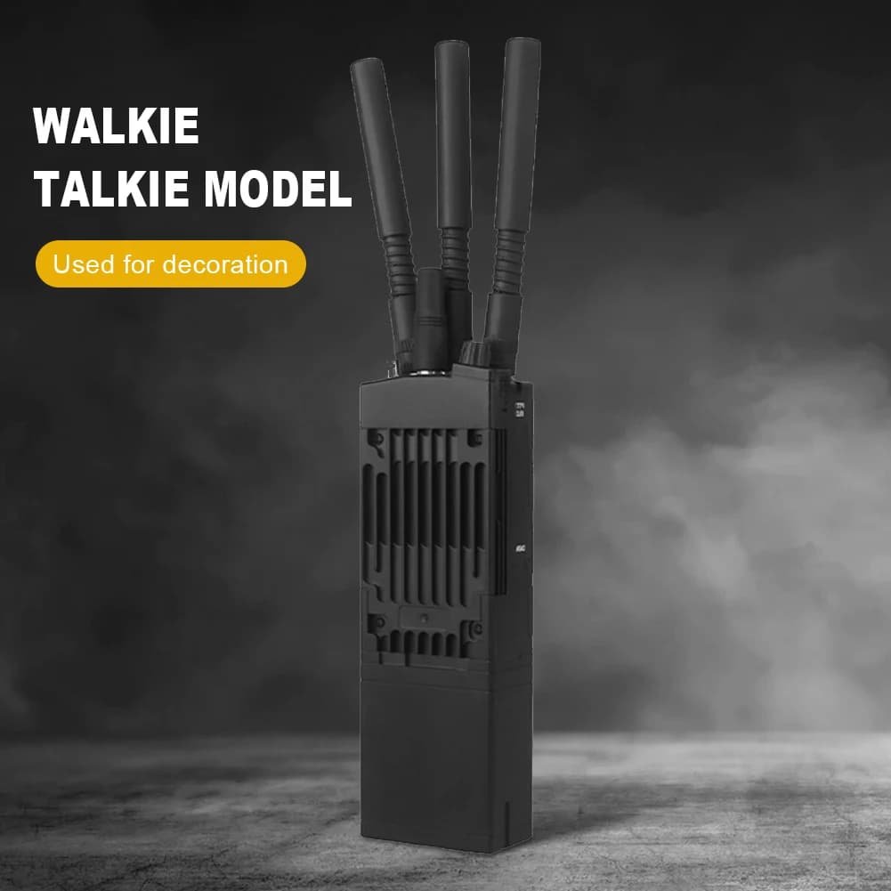 Walkie Talkie Ricetrasmettitore portatile MPU5 Modello tattico fittizio Interfono Modello fittizio Radio Walkie-Talkie Custodia sigillante utilizzata per fai da te