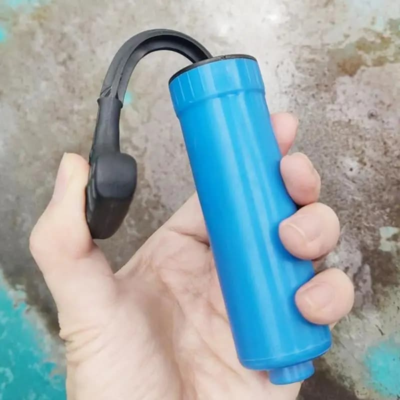 Pompa ad aria portatile per palla Pompa a mano per palla sportiva portatile Pompa a mano per pallavolo resistente all'usura Pompa ad aria blu per calcio Pickleball