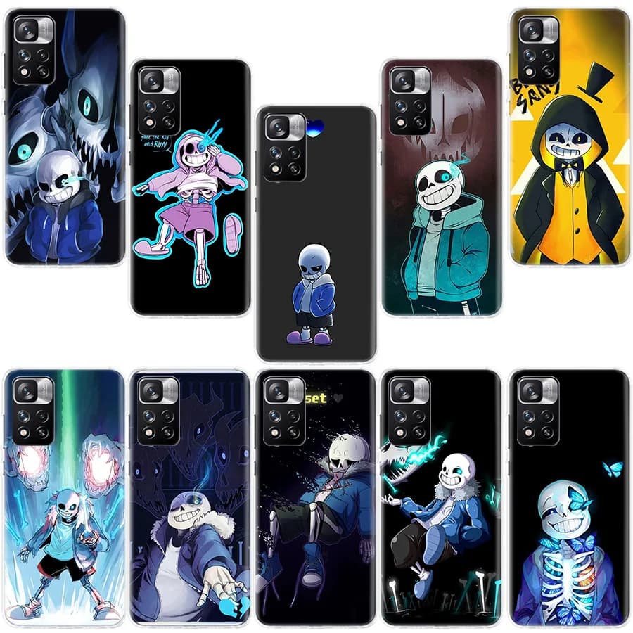 Undertale Sans Doggo Phone Case For Xiaomi Poco X4 F4 GT X3 NFC X5 X6 X7 Pro 5G M5 M5S M3 F5 Mi F6 F3 F2 F1 Cover Coque Fundas T