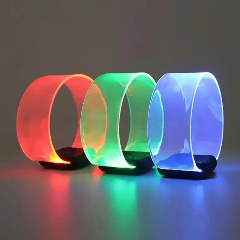 1pcs Party Luminous Bracelet Controlled Light Bracelet Led Light-emitting Bracelet Light Band Entertainment Party Wristband