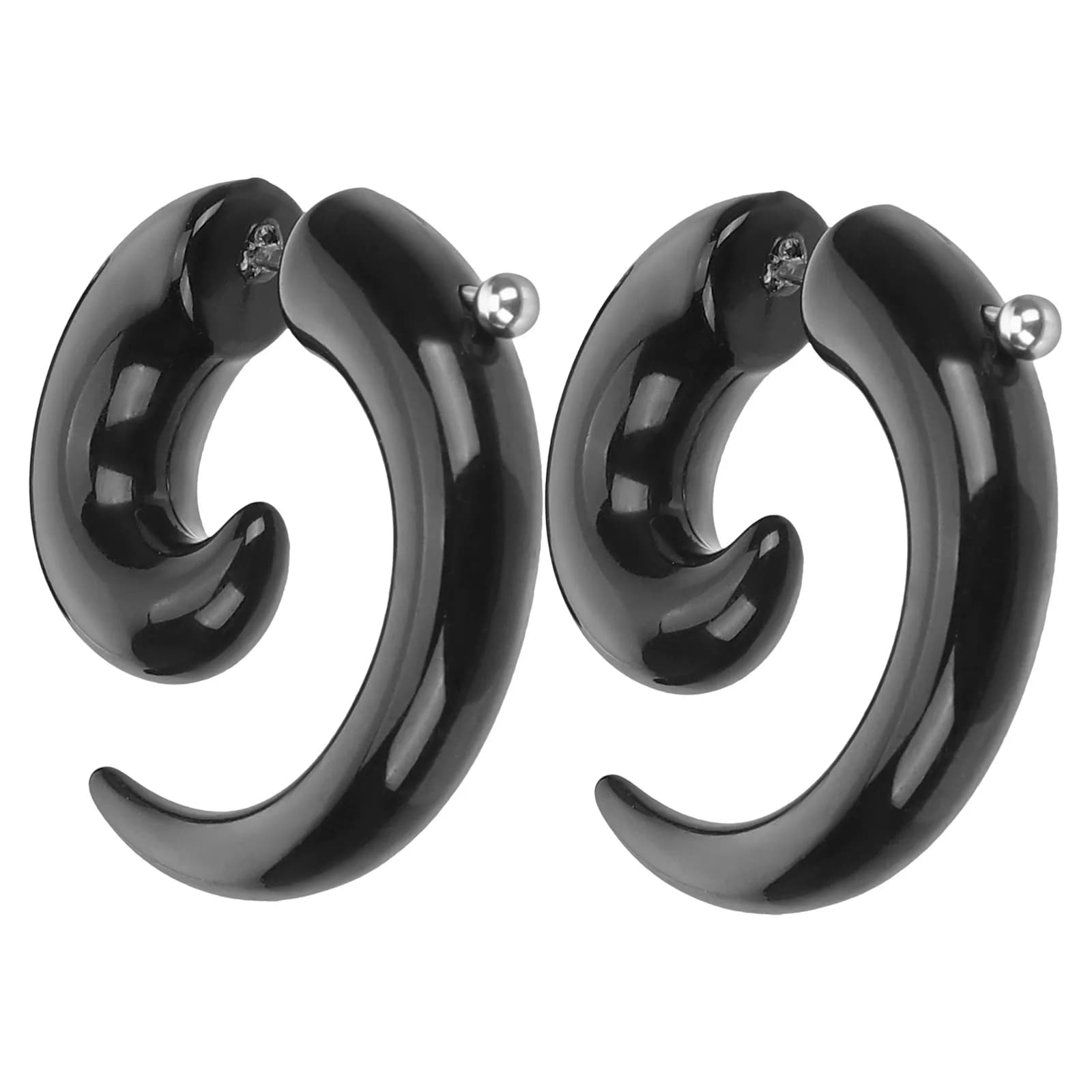 2Pcs Horn Earrings for Women and Men Horn Claw Tiny Cool Aesthetic Ear Studs for Parties Concerts Dating Festivals