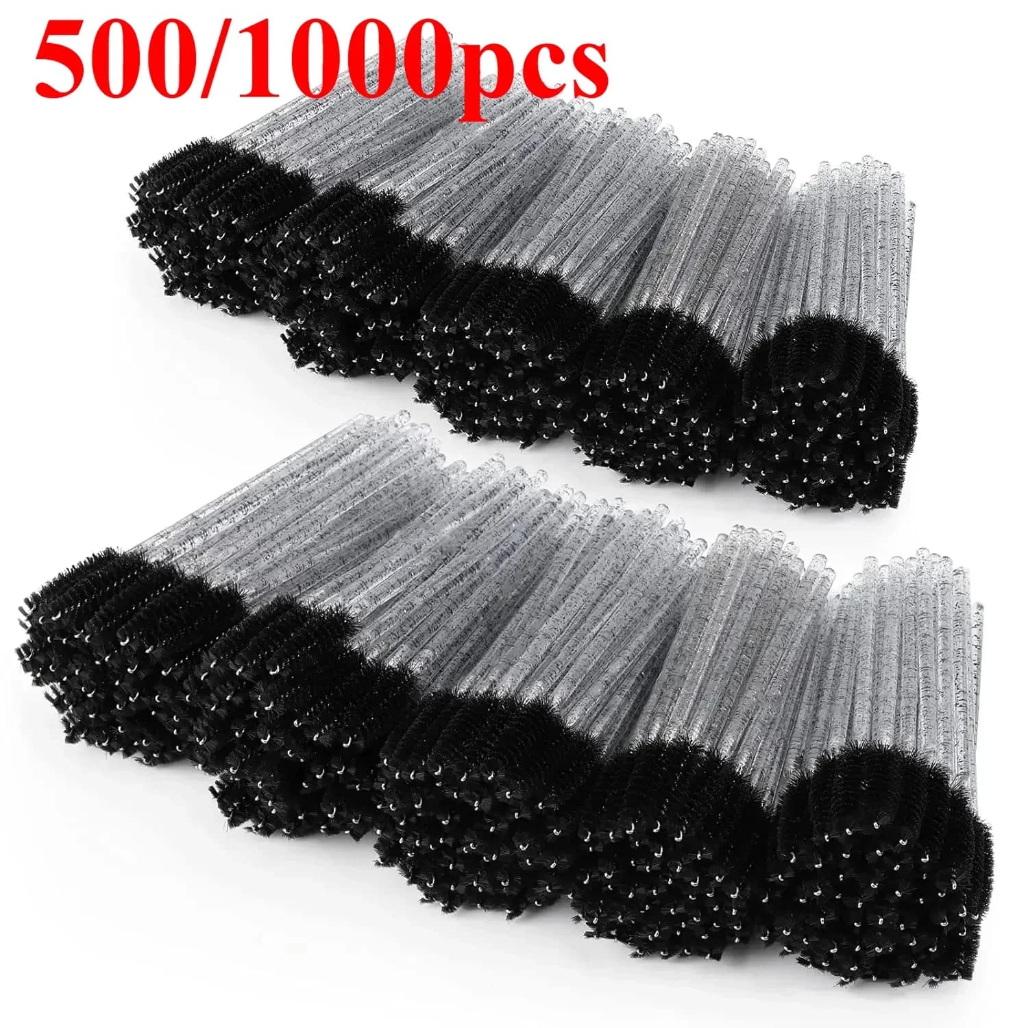 Wholesale 100/500/1000 pcs. Disposable Shoe for Mascara and Ciglia, Eyebrow Brushes, Colorful Beauty Tools for Extension Eyelashes